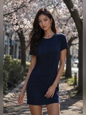 James Perse Navy Blue Dress